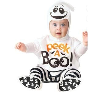 NWT Baby GIGGLY GHOST Halloween Infant Costume  6-12 months 2 PIECE